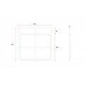 C-Racer Universal Square Side Number Plates - USNP3 C-Racer Universal Square Side Number Plates - USNP3